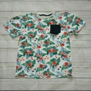 14/16 Free Planet Tropical Pocket Tee